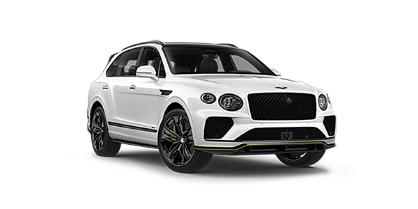 Bentley Oslo Bentley Bentayga Speed SUV in Snow Quartz Pearlescent by Mulliner white paint