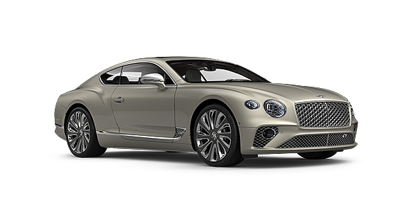 Bentley Oslo Bentley GT Mulliner coupe in White Sand paint front 34