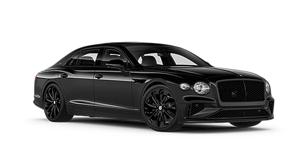Bentley Oslo Bentley New Flying Spur Black Edition front three quarter in Onyx paint